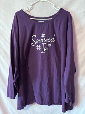 dreams & co. Purple "Snowed In" Long Sleeve Tee